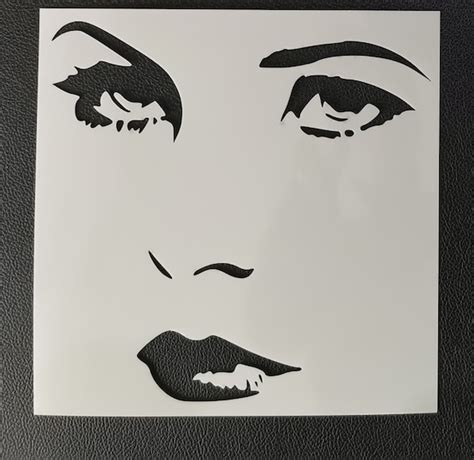 female face stencils|female face template.